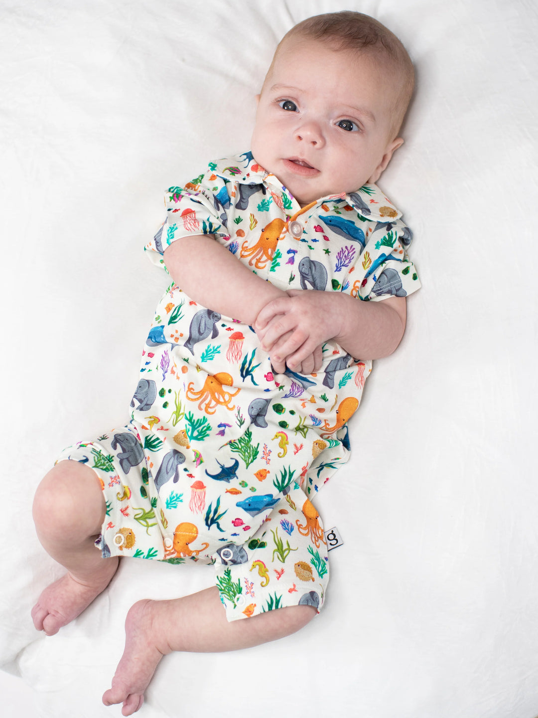 Polo Romper - Ocean Friends