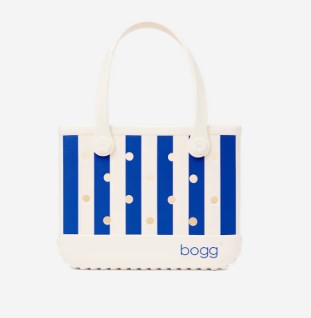 Bitty Bogg Bag in Mykonos Blue Stripe