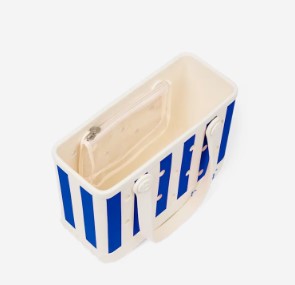 Bitty Bogg Bag in Mykonos Blue Stripe