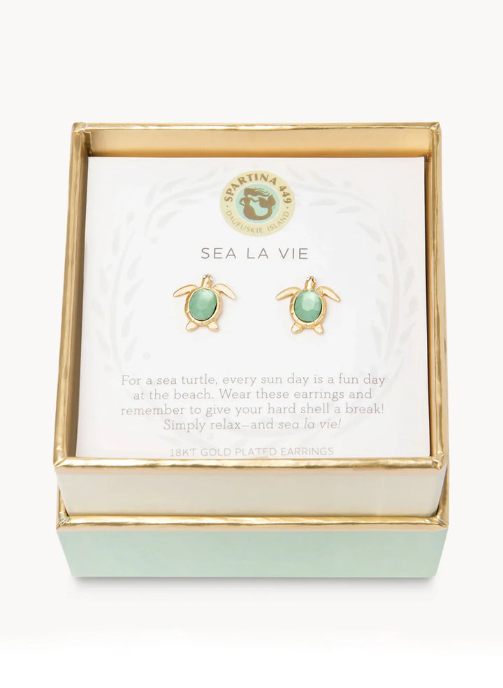 Sea La Vie Stud Earrings Sea La Vie/Sea Turtle