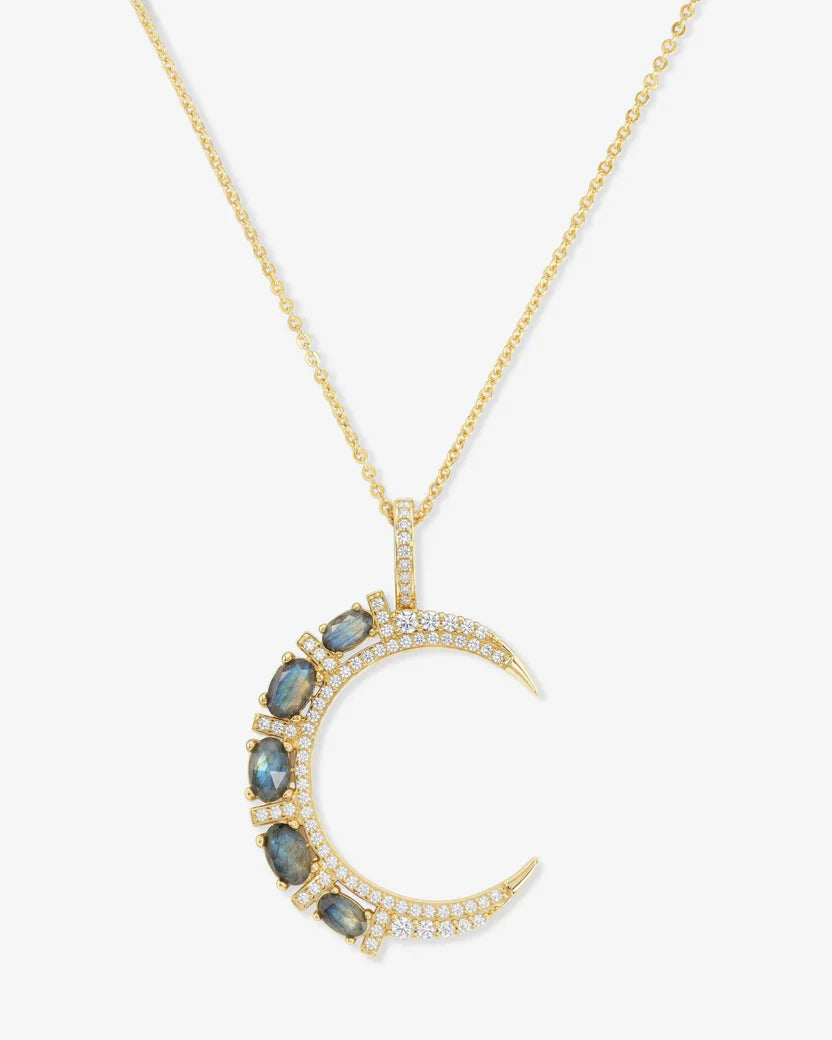She's An Icon Moon Necklace