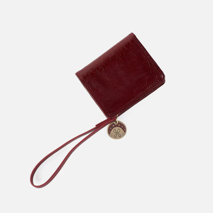 Coin Wristlet Wallet - Garnet Gloss