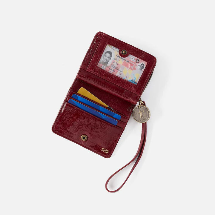 Coin Wristlet Wallet - Garnet Gloss