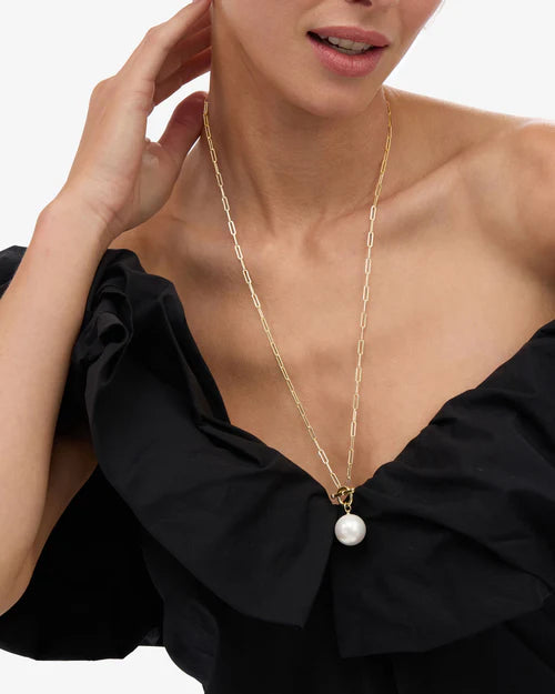 XL Life's A Ball Pearl Pendant Necklace