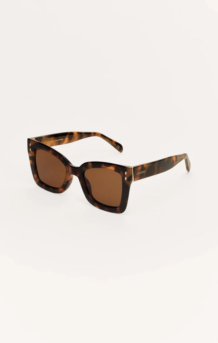 Confidential Marbled Bronze Tortoise Polarized Sunglasses