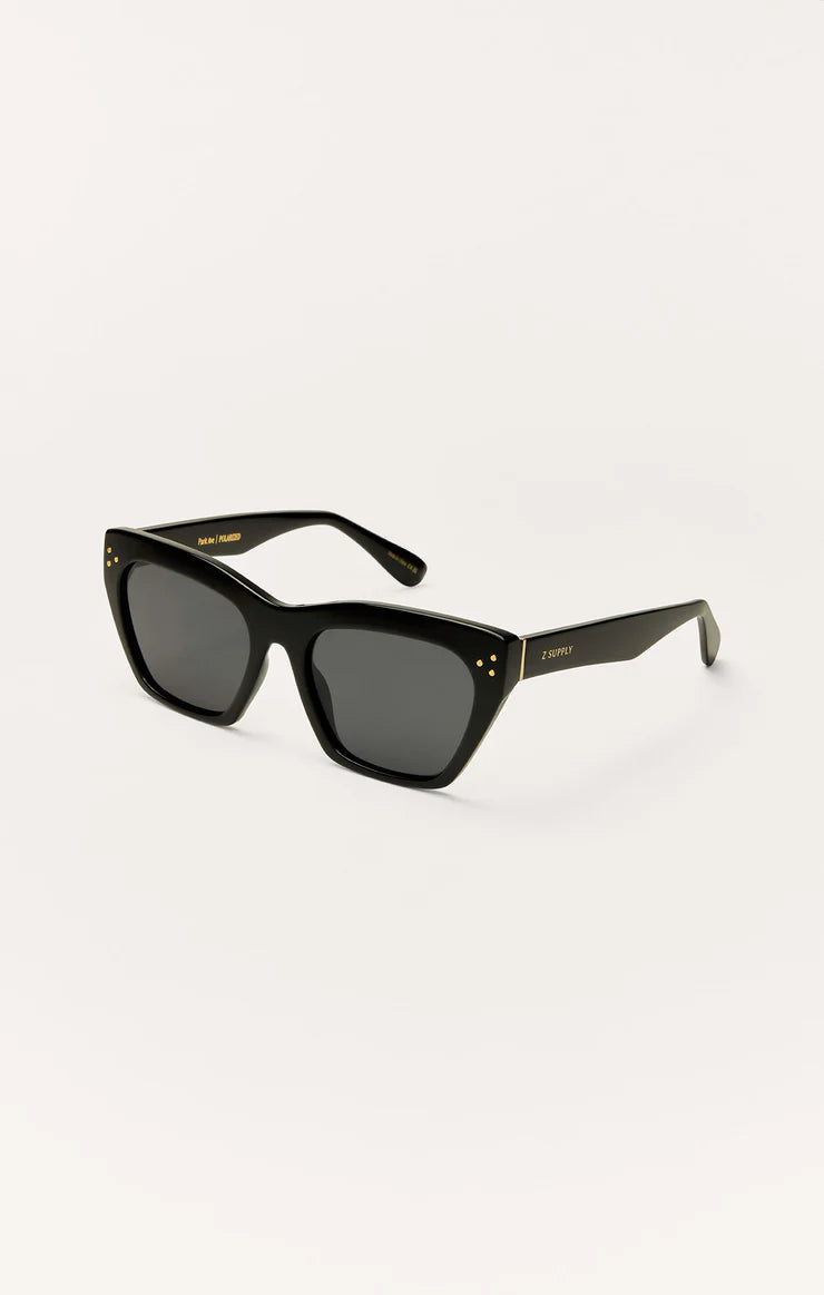 Park Ave Black- Grey Polarized Sunglasses