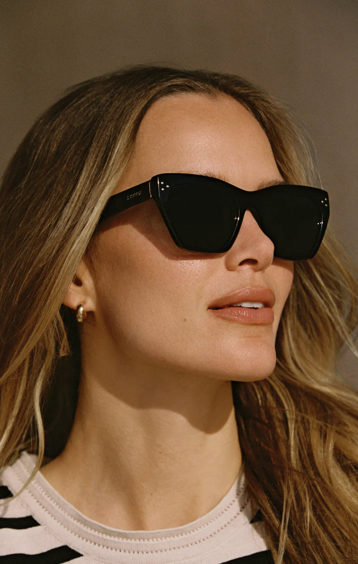 Park Ave Black- Grey Polarized Sunglasses