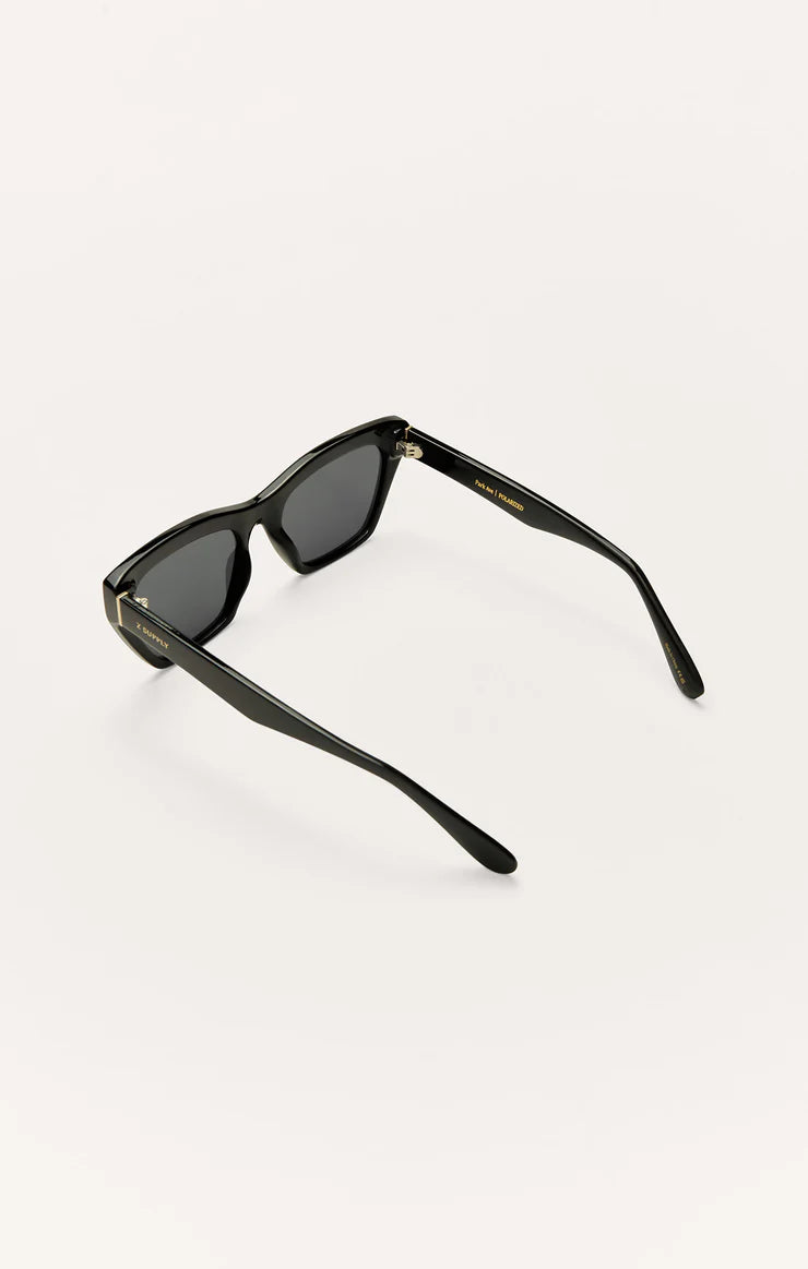 Park Ave Black- Grey Polarized Sunglasses