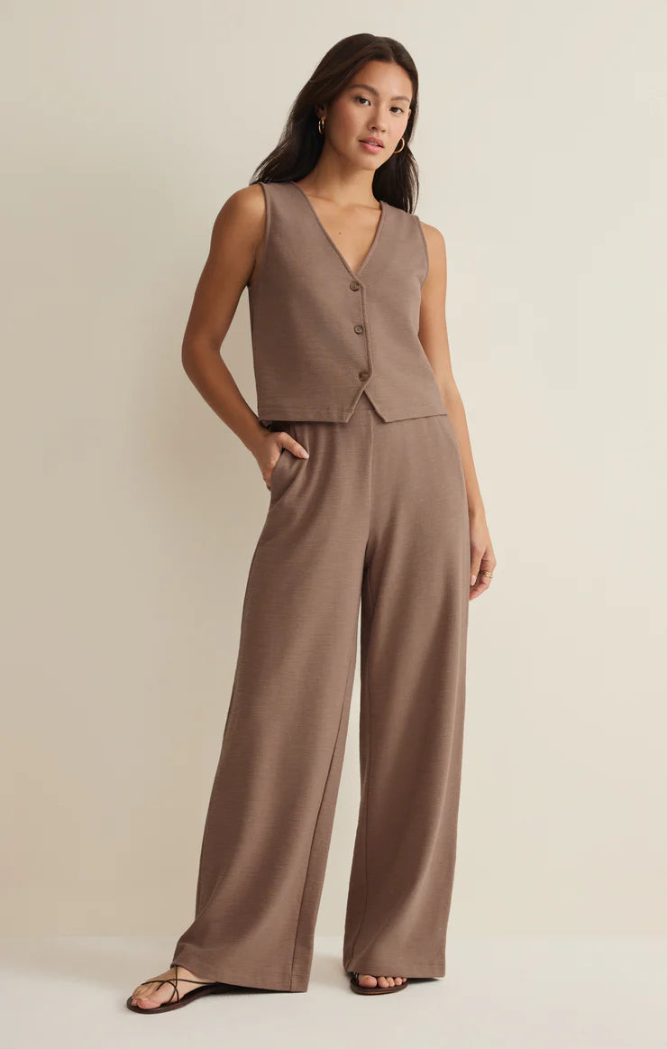 Noelle Textured Tank Top in Milkshake