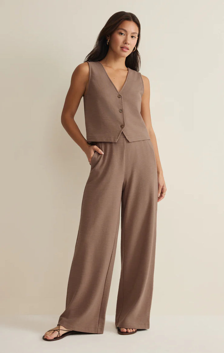 Noelle Textured Tank Top in Milkshake