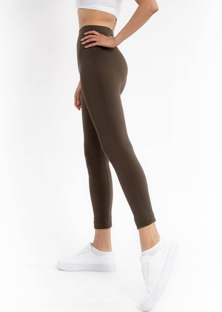 Ribbed High Waist Leggings