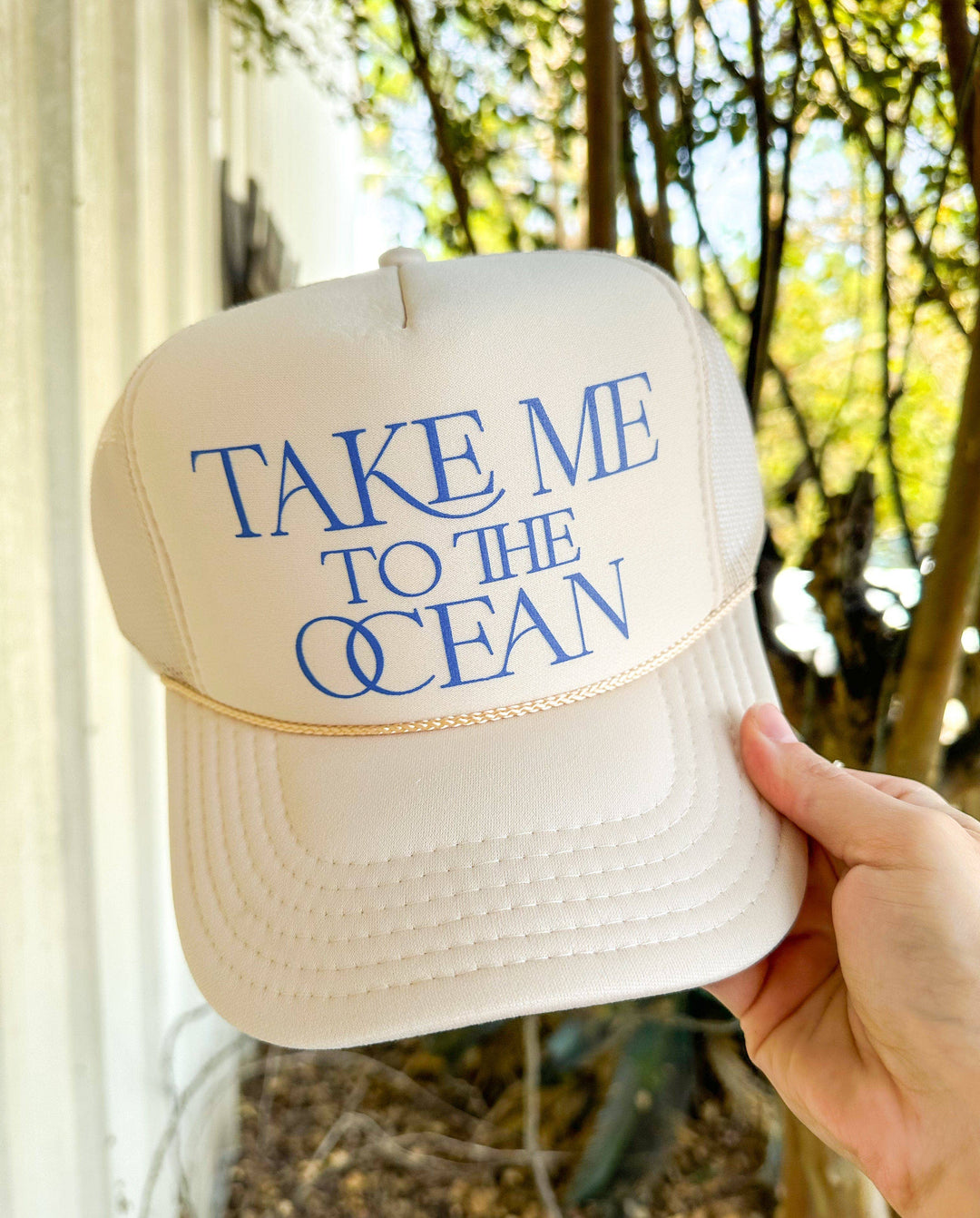 Take Me To The Ocean Cream Trucker