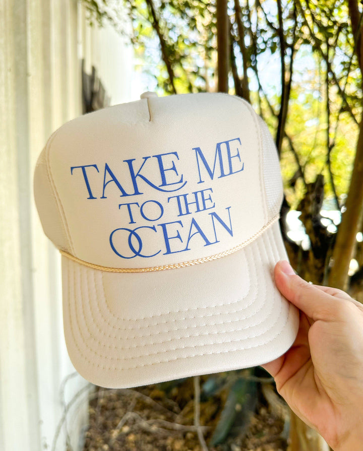 Take Me To The Ocean Cream Trucker