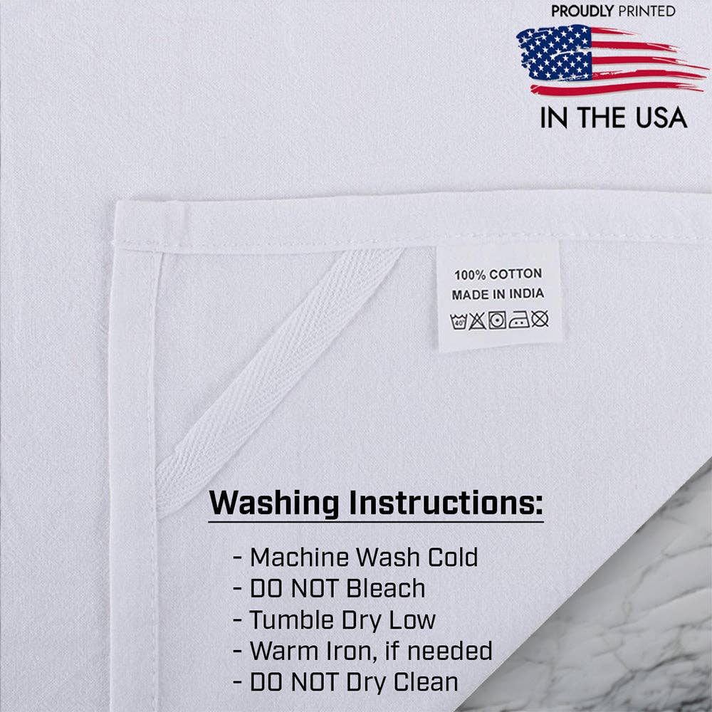 Christmas Sea Turtle Species Kitchen Tea Towel - No Words