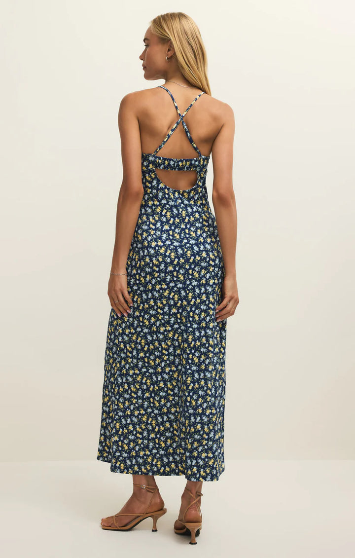 Chiara Idra Ditsy Maxi Dress - Eclipse