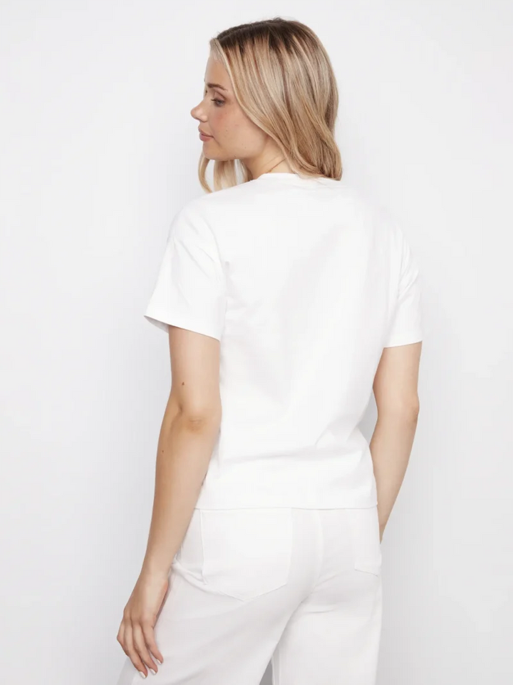 Short Sleeve Crew Neck T-Shirt with Print and Soutac