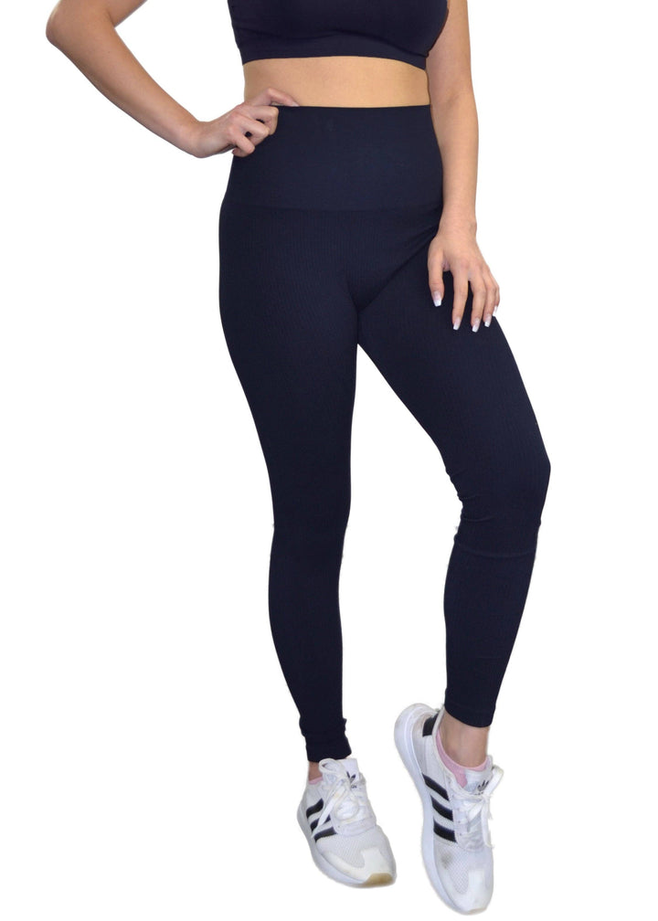 Ribbed High Waist Leggings