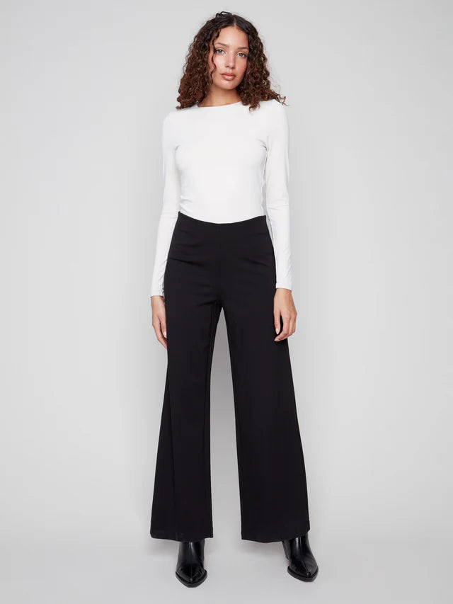 Wide Leg Pants in Black