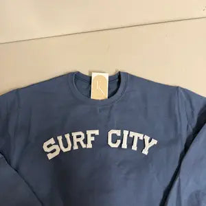 "Surf City" Sweatshirt in Denim Blue