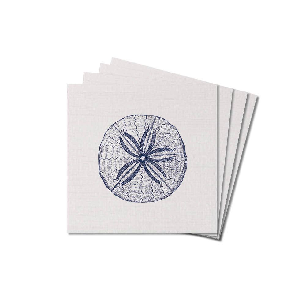 Sand Dollar Sketch Coaster Set