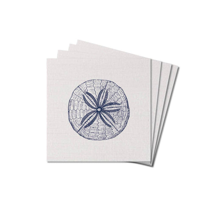 Sand Dollar Sketch Coaster Set