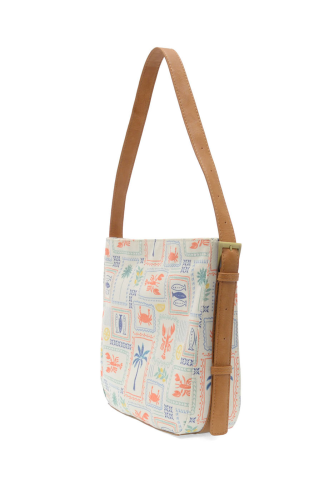 Coastal Charm Canvas Hobo