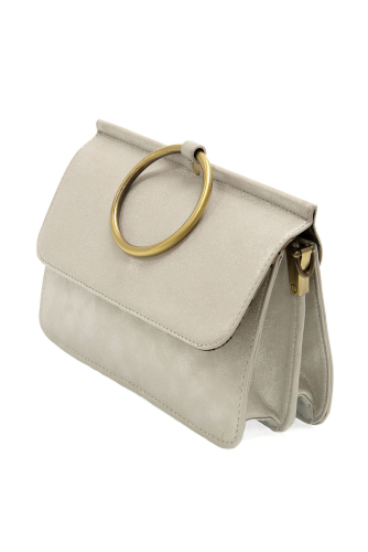 Metallic Silver Aria Ring Bag