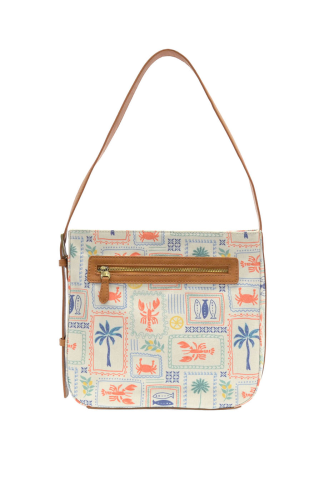 Coastal Charm Canvas Hobo