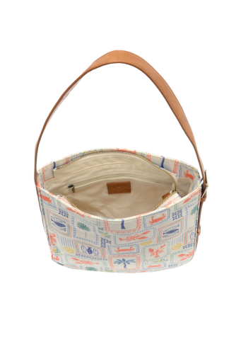 Coastal Charm Canvas Hobo