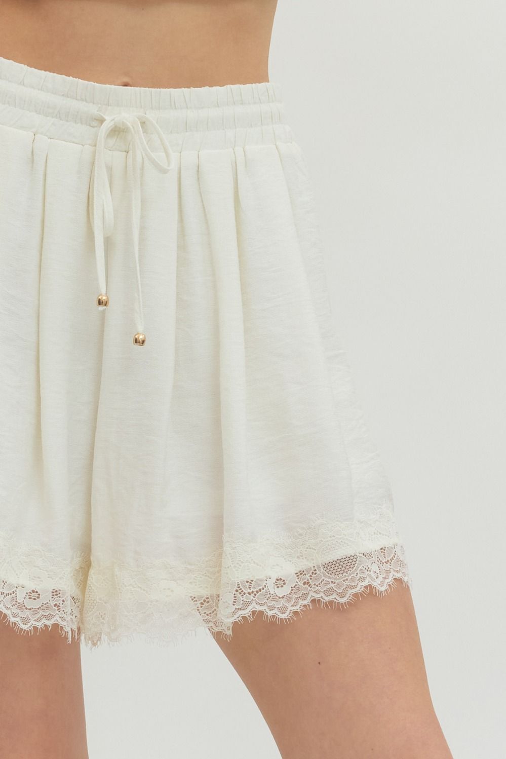 Francesca Satin Lace Shorts