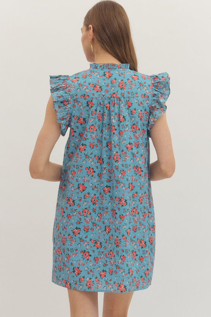 Fiore Blue Floral Dress