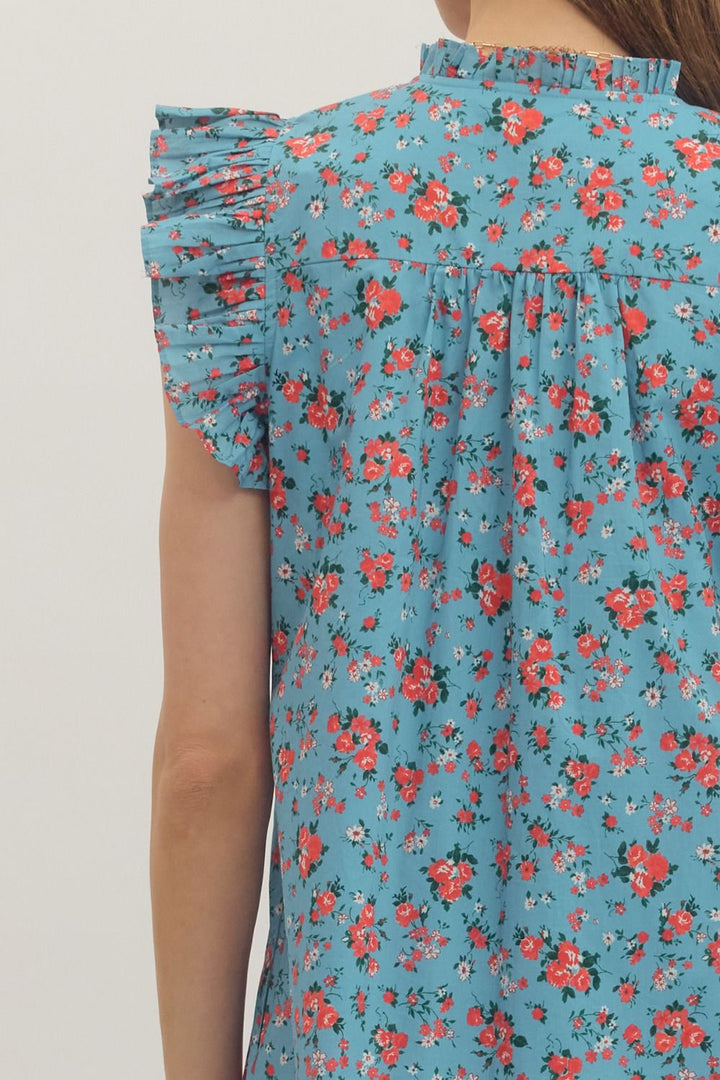 Fiore Blue Floral Dress