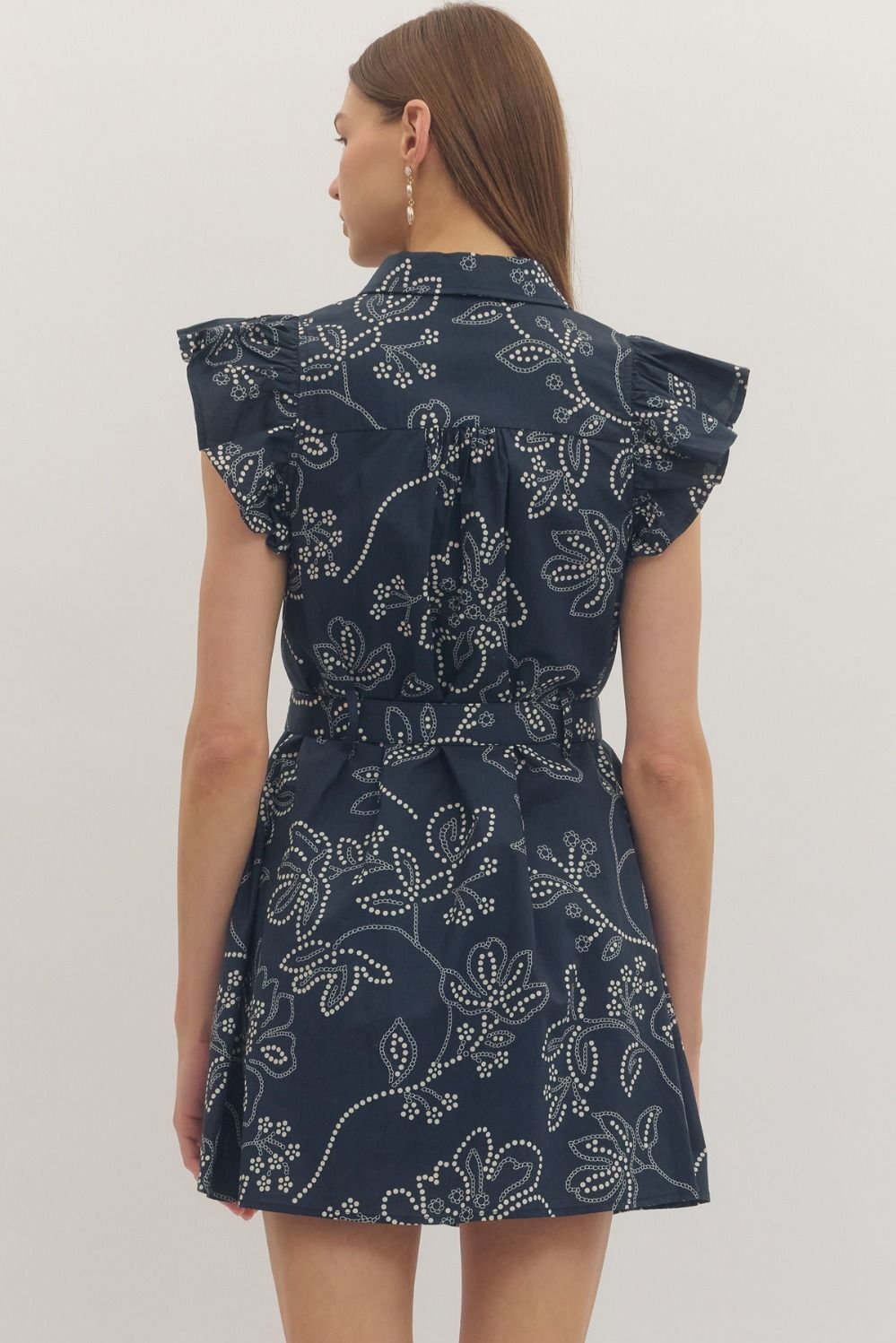 Saylor Flutter Sleeve Dress