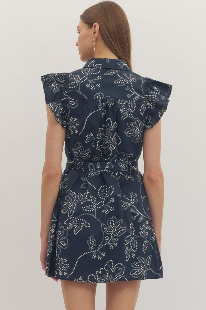 Saylor Flutter Sleeve Dress