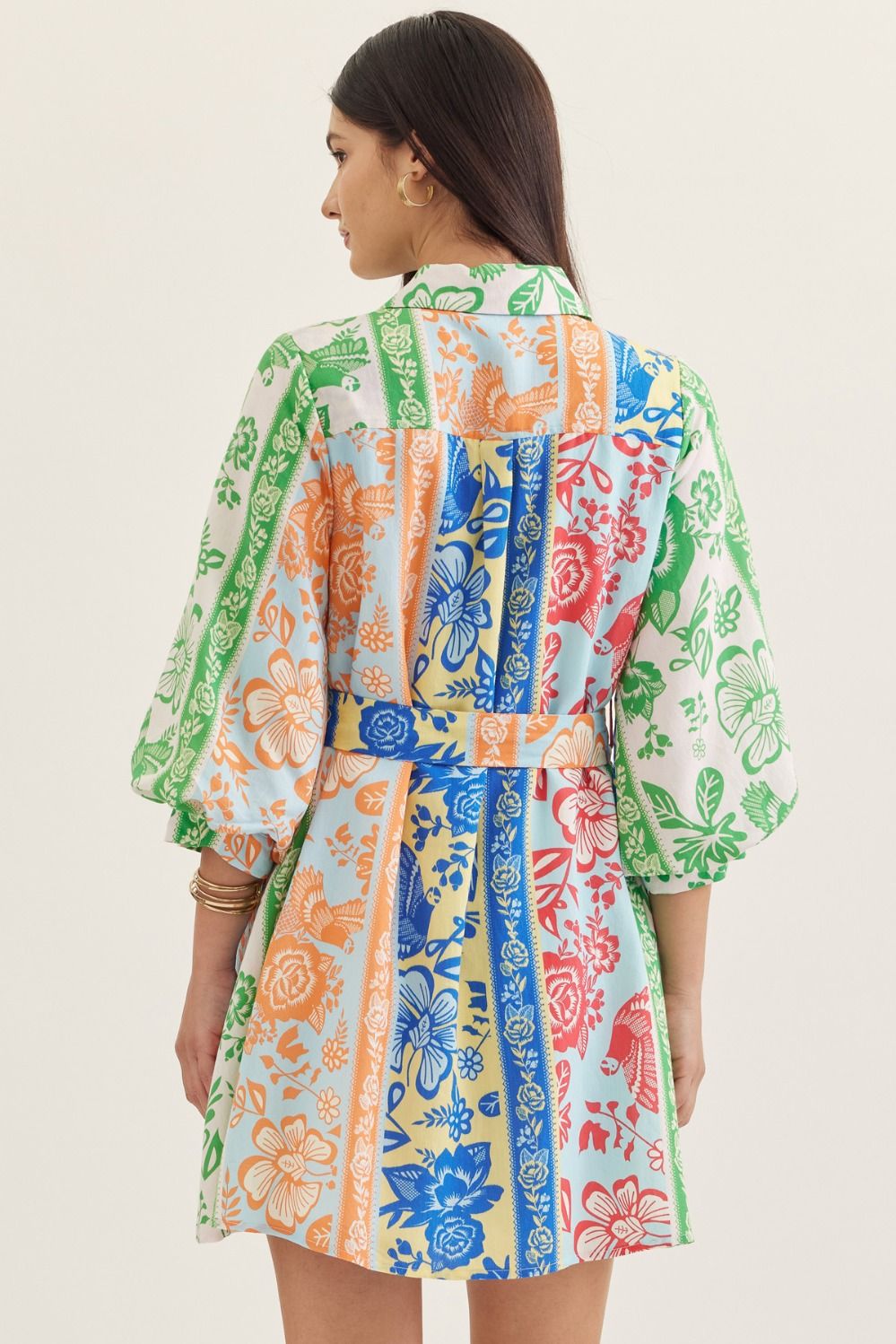 Alaini Tropical Print Dress