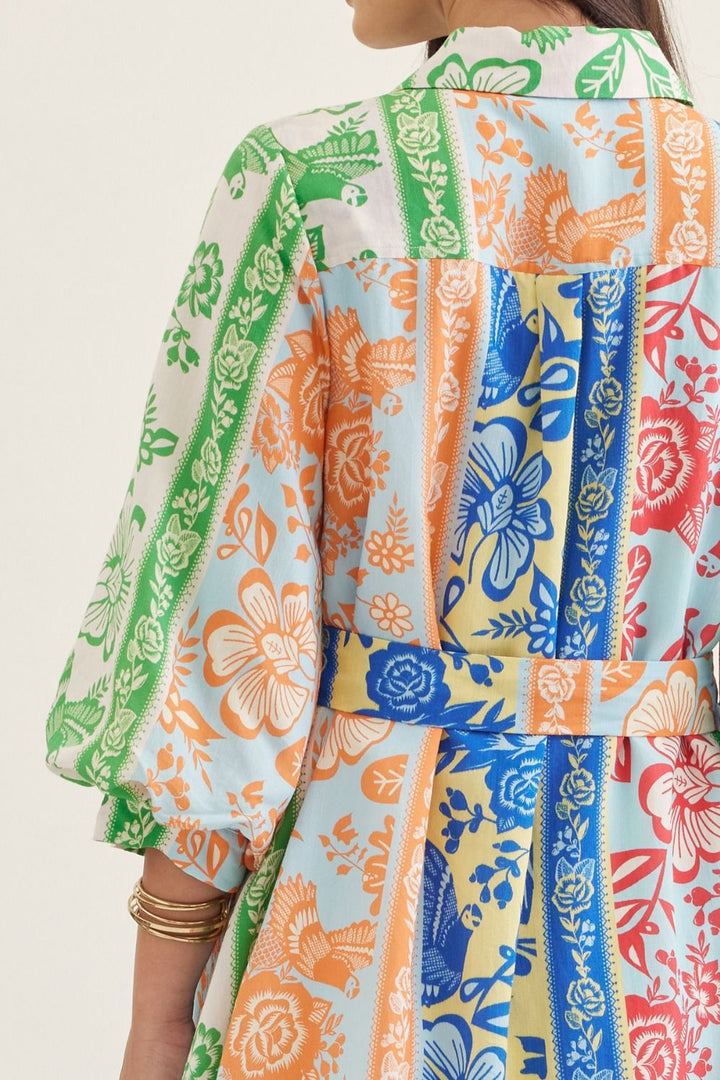 Alaini Tropical Print Dress