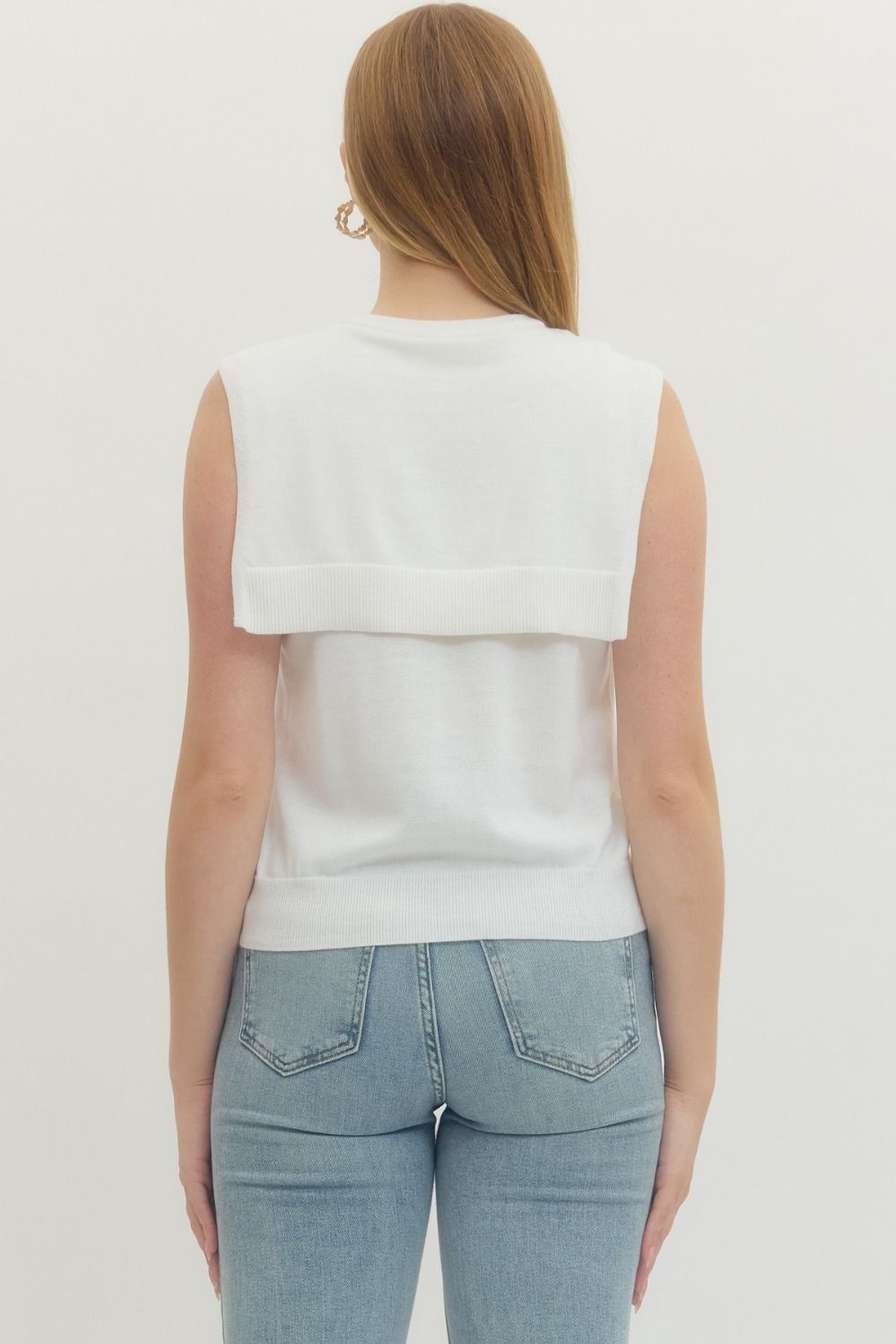 Clover Tank Top in Ivory