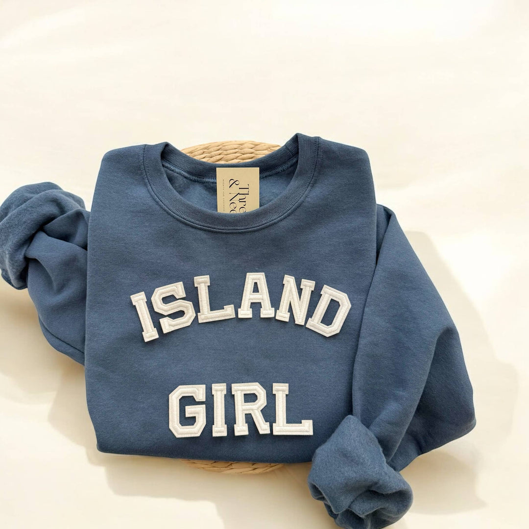 Island Girl Sweatshirt in Denim Blue