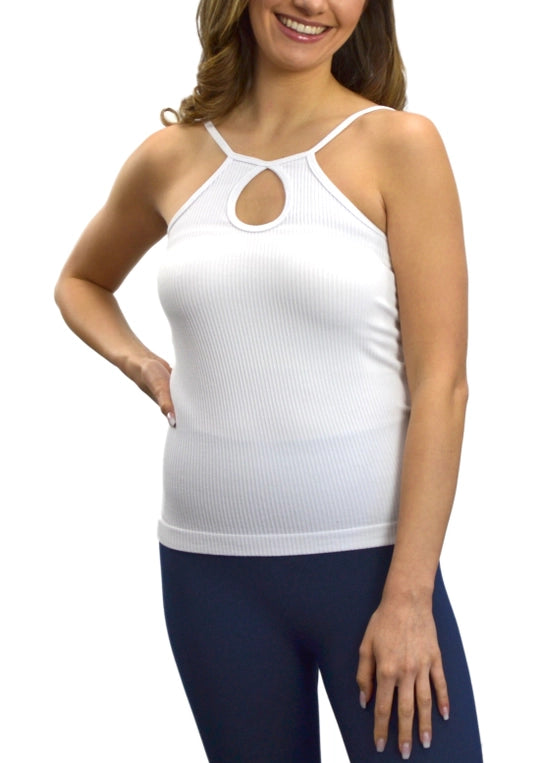 Ribbed Keyhole Cami