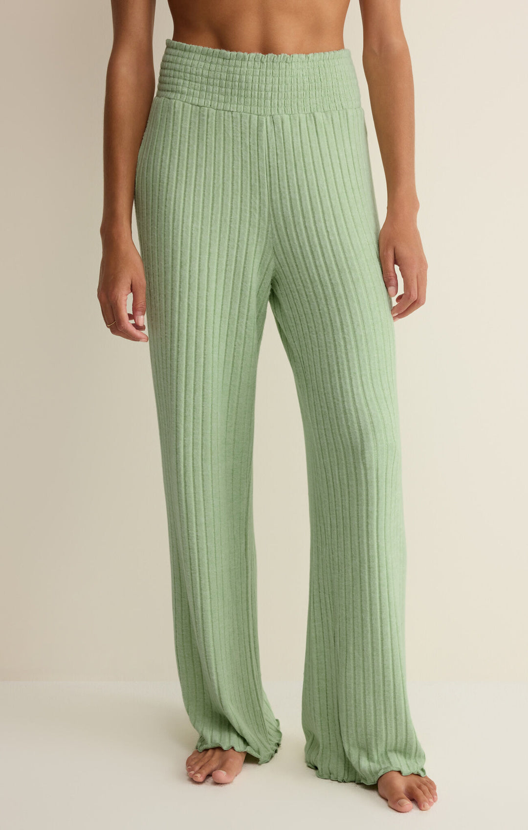 Dawn Smocked Rib Pant Sprout