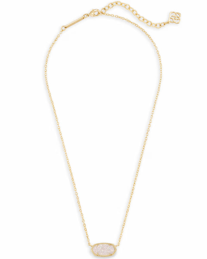 Elisa Necklace - Gold Iridescent Drusy