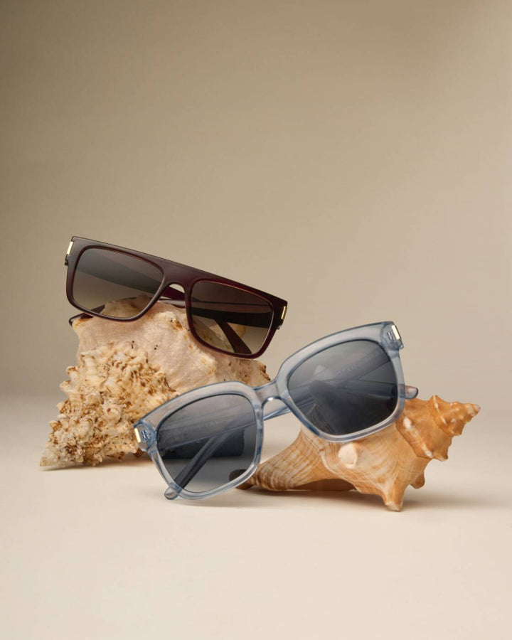 Mykonos Sunglass in Blue Transparent