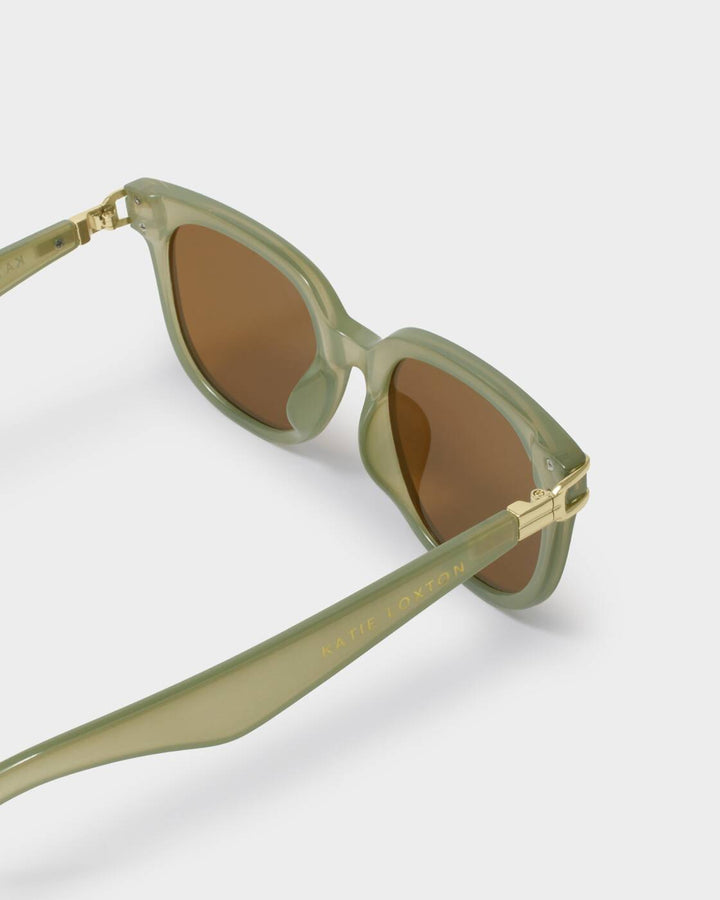 Manhattan Sunglass in Frosted Green Transparent