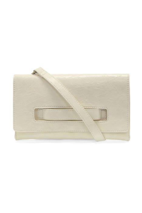 Ivory Caterina Handle Clutch Crossbody