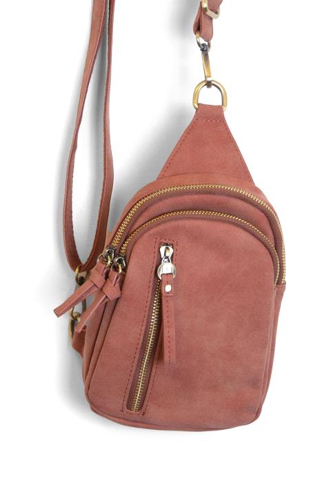 Spice Faux Suede Skyler Sling Bag