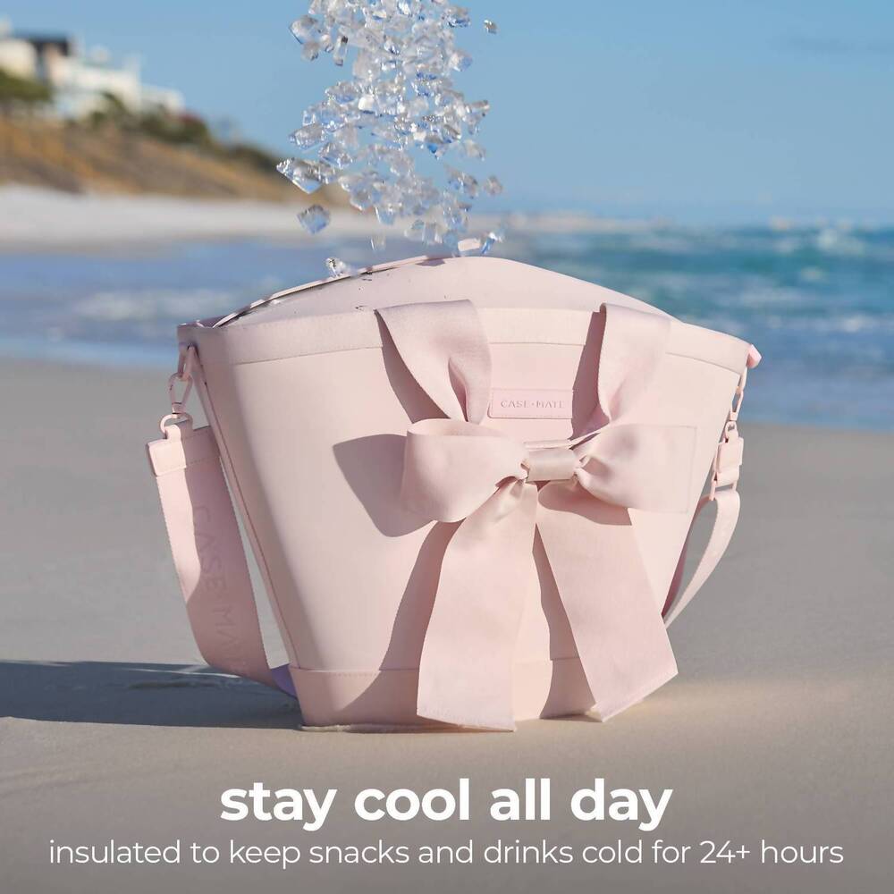 Case Mate 7L Jelly Cooler Tote in Ballet Pink Bow