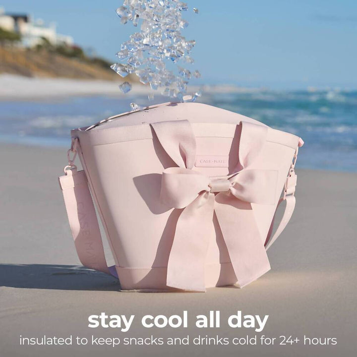 Case Mate 7L Jelly Cooler Tote in Ballet Pink Bow