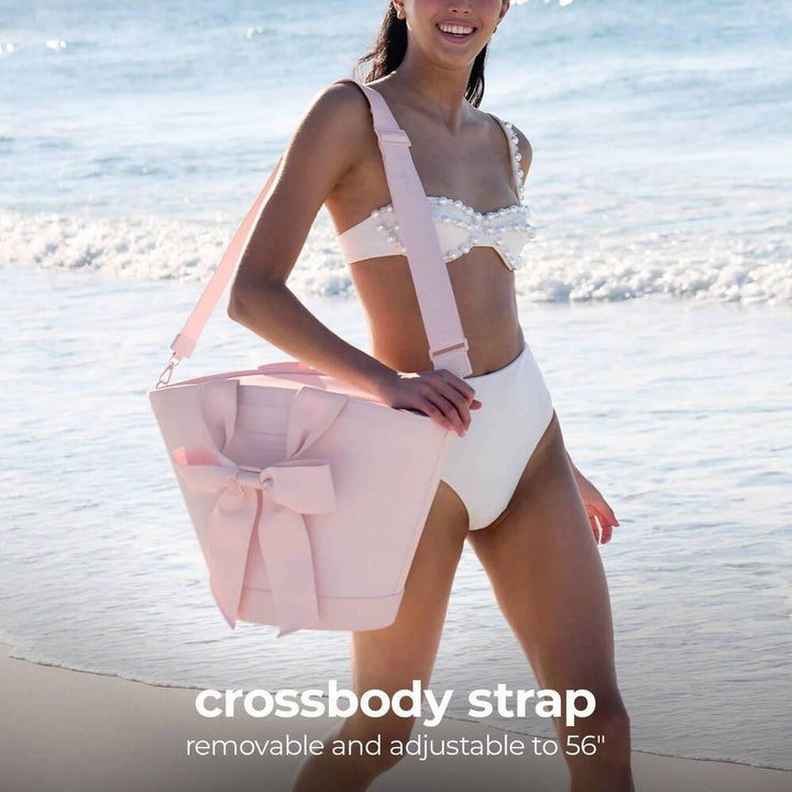 Case Mate 7L Jelly Cooler Tote in Ballet Pink Bow