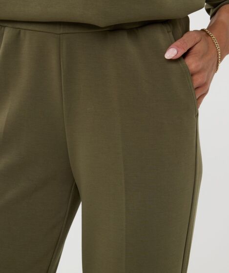 Trousers Flair Modal Moss Green