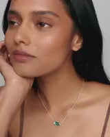 Elisa Gold Short Pendant Necklace